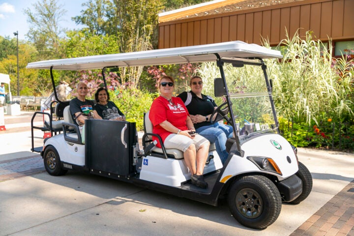 Accessible Golf Cart from Program Access Montgomery Parks Gold